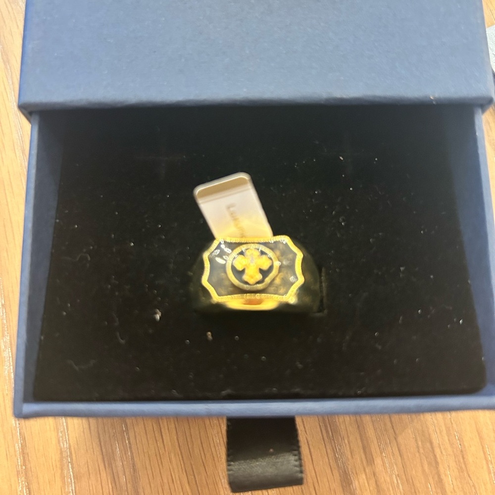 Gold and Black Men's Ring